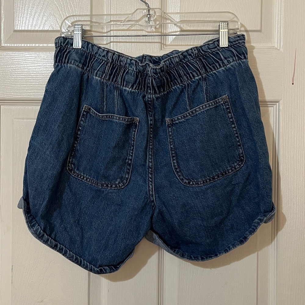 Maurices Blue Jean Shorts with Drawstring - Picture 3 of 3